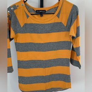 Derek Heart Striped Top